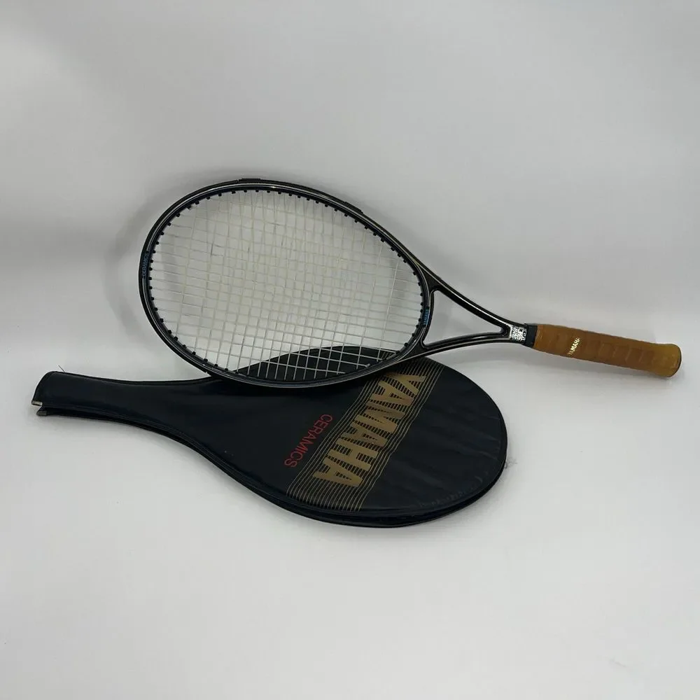 YAMAHA SILVER 90 (CERAMIC SERIES) TENNIS RACQUET (4 1/4) LONG TERM STORAGE‎